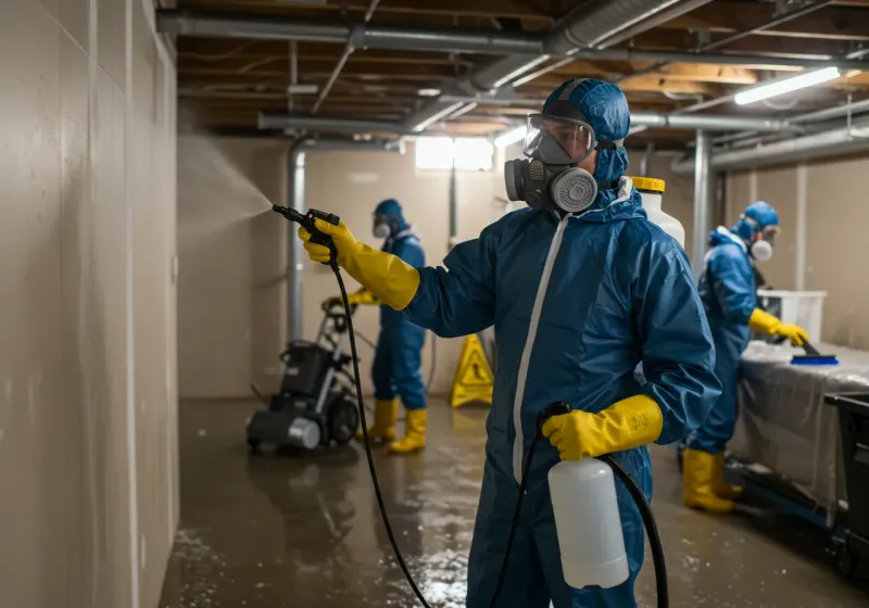 Basement Sanitization and Antimicrobial Treatment process in Richlands, VA